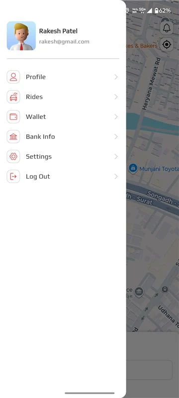 Hojayega live tracking screen